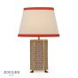 Joules Helmingham Claw Foot Table Lamp Red Print