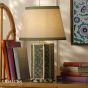 Joules Helmingham Claw Foot Table Lamp Green Print