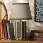 Joules Helmingham Claw Foot Table Lamp Green Print