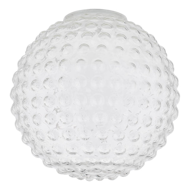 Hobnail Easy Fit Shade Clear Glass 25cm