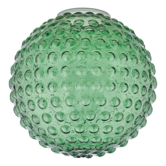Hobnail Easy Fit Shade Green Glass 25cm