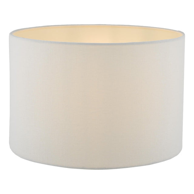 Idonia White Linen Drum Shade 30cm