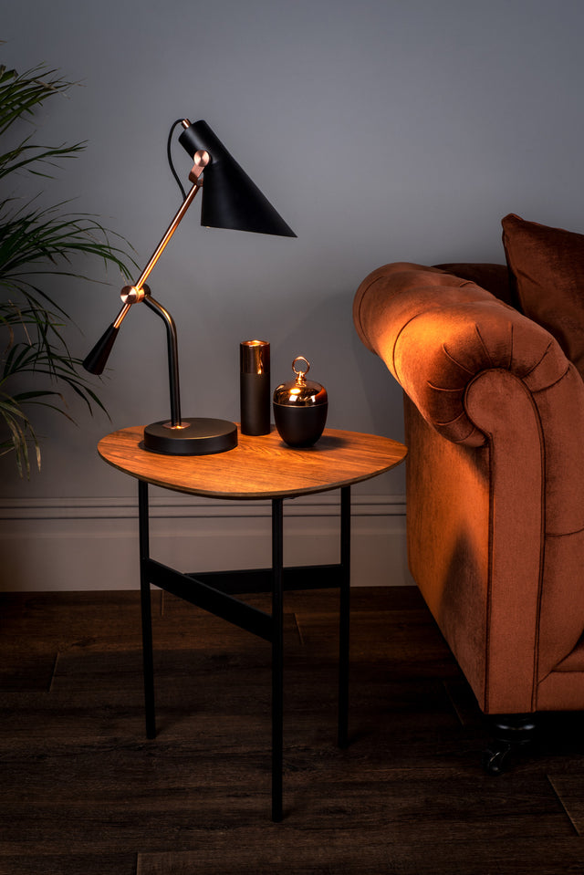 Jack Task Table Lamp Black Antique Copper