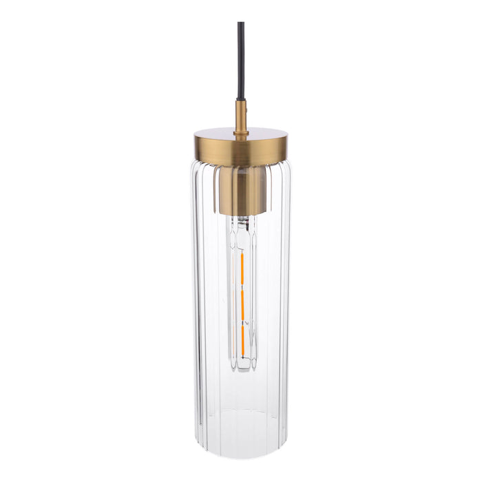 Jodelle Pendant Polished Bronze and Glass