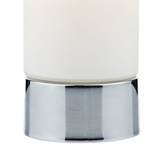 Jot Touch Table Lamp Polished Chrome Opal Glass