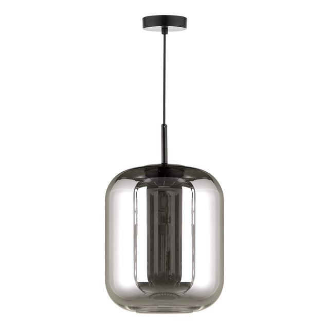 Jurek Pendant Satin Black and Smoked Glass LED
