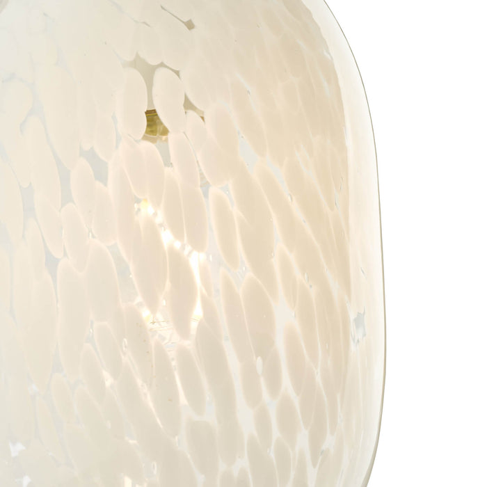 Kari Pendant White Confetti Glass