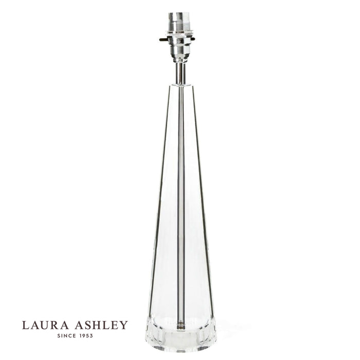 Laura Ashley Blake Medium Table Lamp Crystal Polished Chrome Base Only