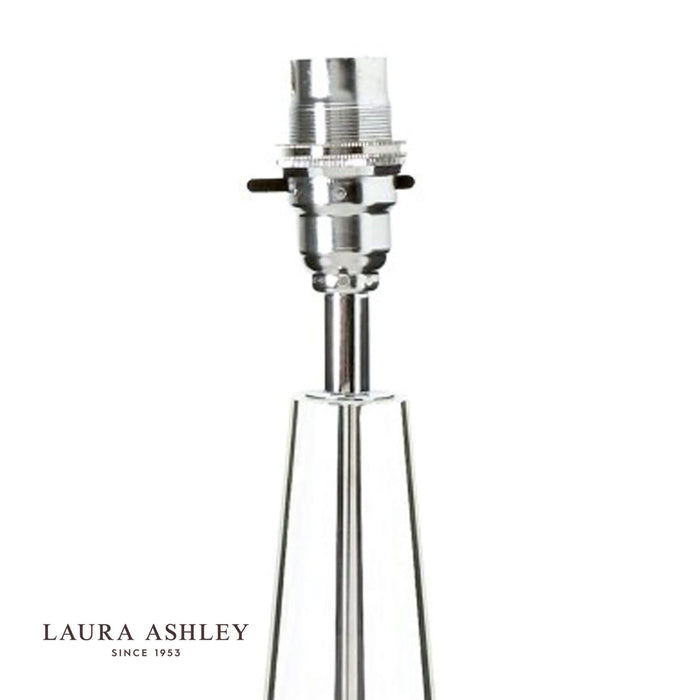 Laura Ashley Blake Medium Table Lamp Crystal Polished Chrome Base Only