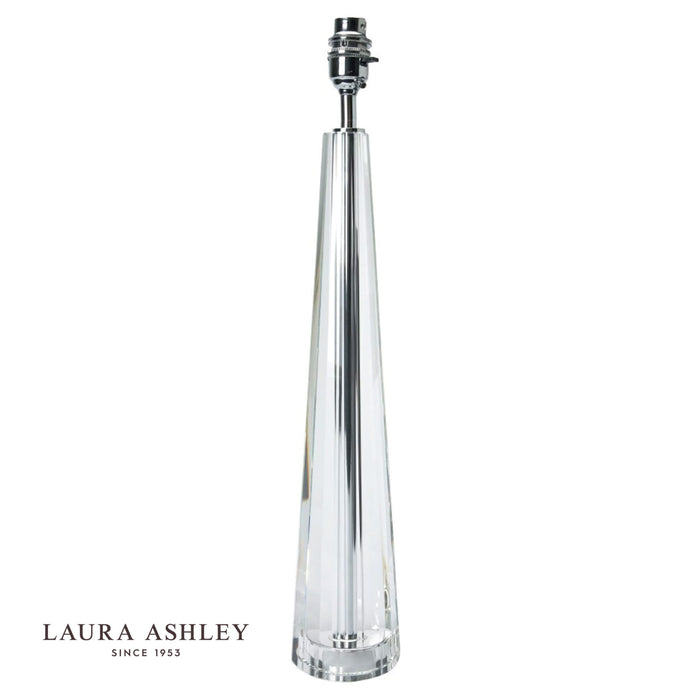 Laura Ashley Blake Large Table Lamp Crystal Polished Chrome Base Only