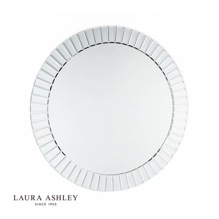 Laura Ashley Capri Large Bevelled Round Mirror 100cm