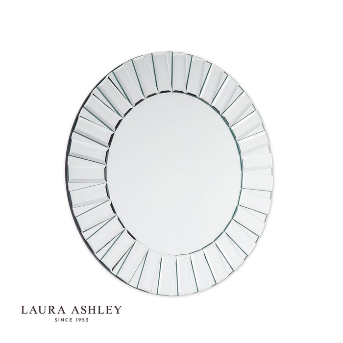 Laura Ashley Capri Small Round Bevelled Mirror 60cm