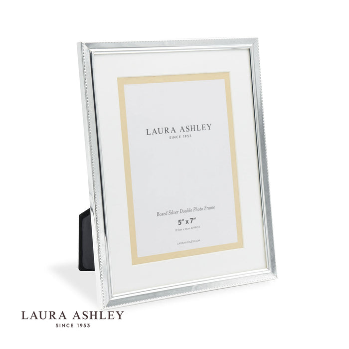Laura Ashley Boxed Photo Frame Polished Silver 5x7"