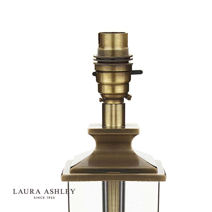 Laura Ashley Carson Medium Table Lamp Antique Brass & Crystal Base Only