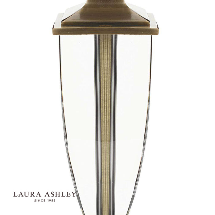 Laura Ashley Carson Medium Table Lamp Antique Brass & Crystal Base Only