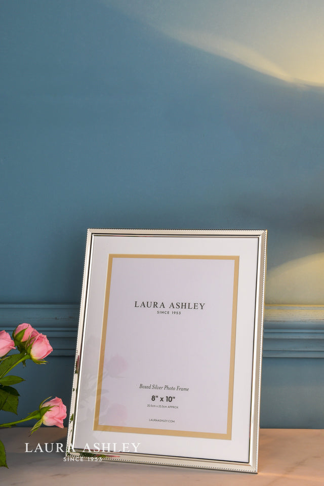Laura Ashley Boxed Photo Frame Polished Silver 8x10"