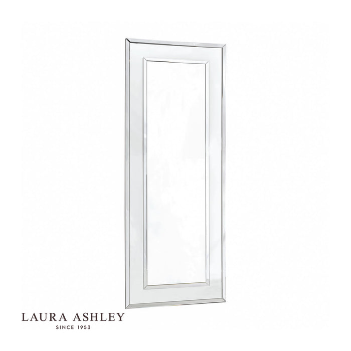Laura Ashley Evie Large Rectangle Mirror Clear Frame 194 x 76cm