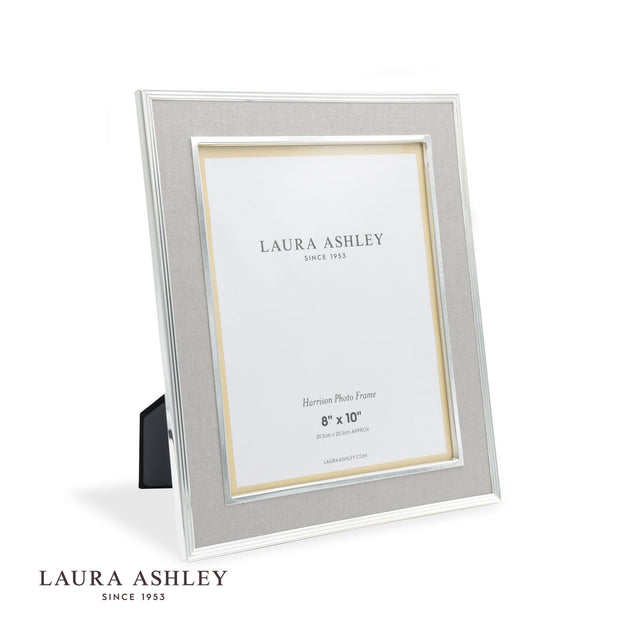 Laura Ashley Harrison Photo Frame Pale Charcoal Linen 8x10"