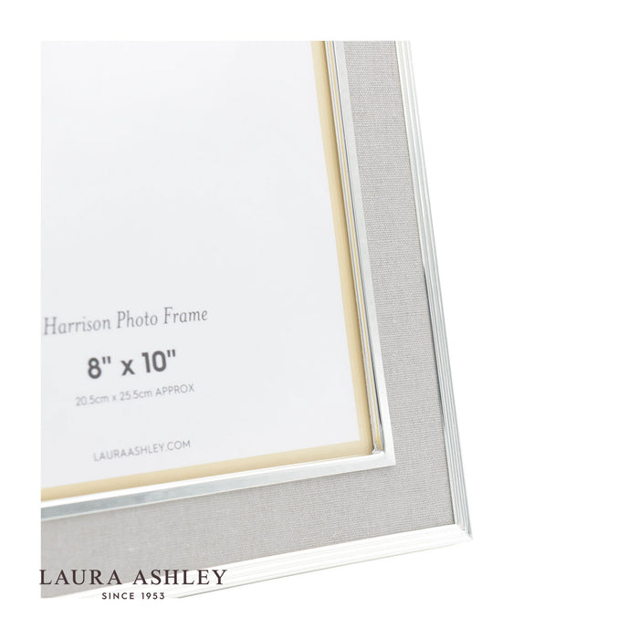 Laura Ashley Harrison Photo Frame Pale Charcoal Linen 8x10"