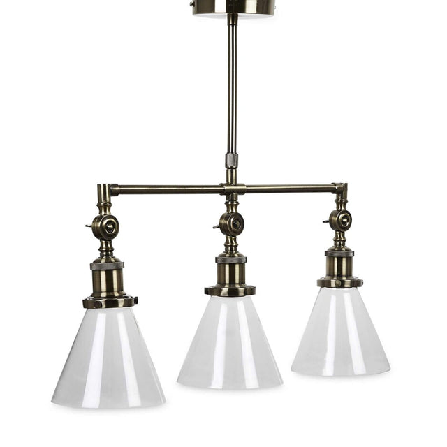 Laura Ashley Isaac 3lt Bar Pendant Antique Brass