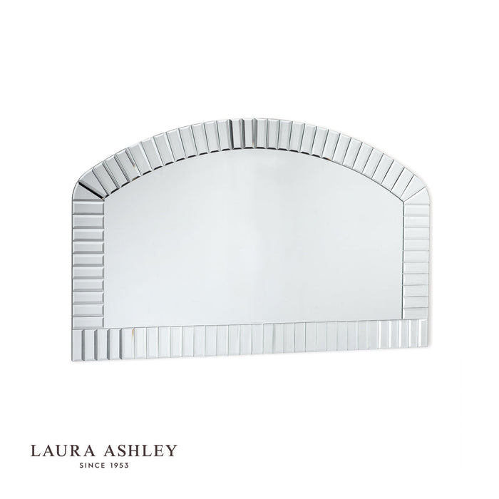 Laura Ashley Capri Arched Over Mantel Bevelled Mirror 78 x 125cm