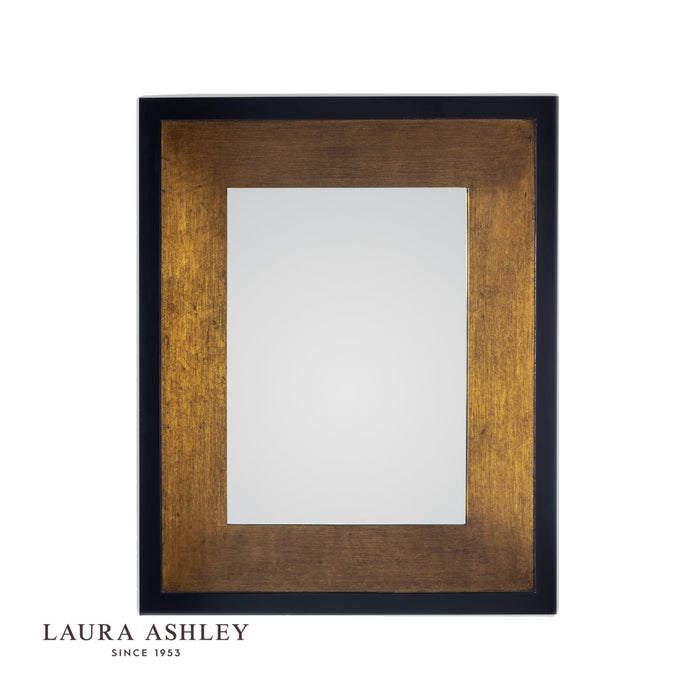 Laura Ashley Cara Large Rectangle Mottled Bronze Mirror 114 x 94cm