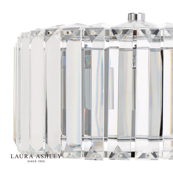 Laura Ashley Fernhurst Wall Light Polished Chrome Glass