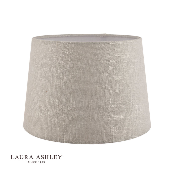 Laura Ashley Bacall Linen Empire Drum Shade Silver 20cm/8 inch