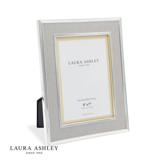 Laura Ashley Harrison Photo Frame Pale Charcoal Linen 5x7"