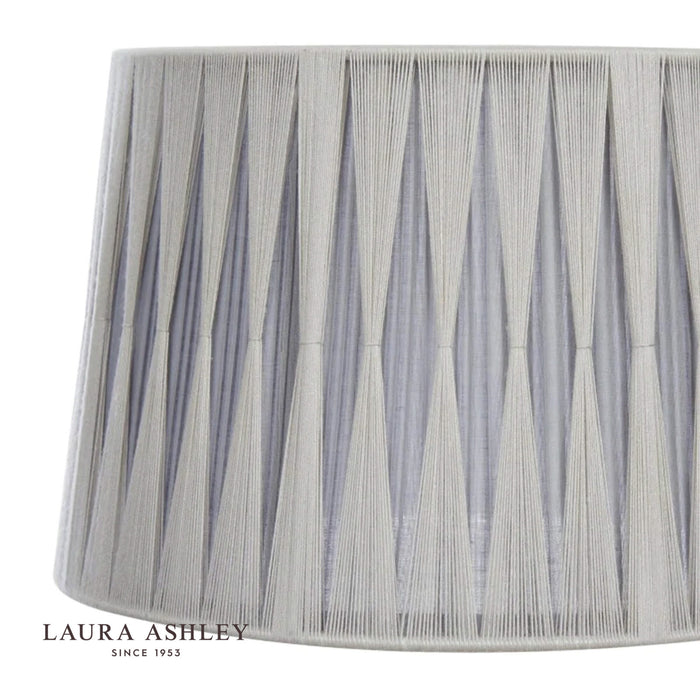 Laura Ashley Gathered Pleat Cotton Shade Charcoal 30cm/12 inch