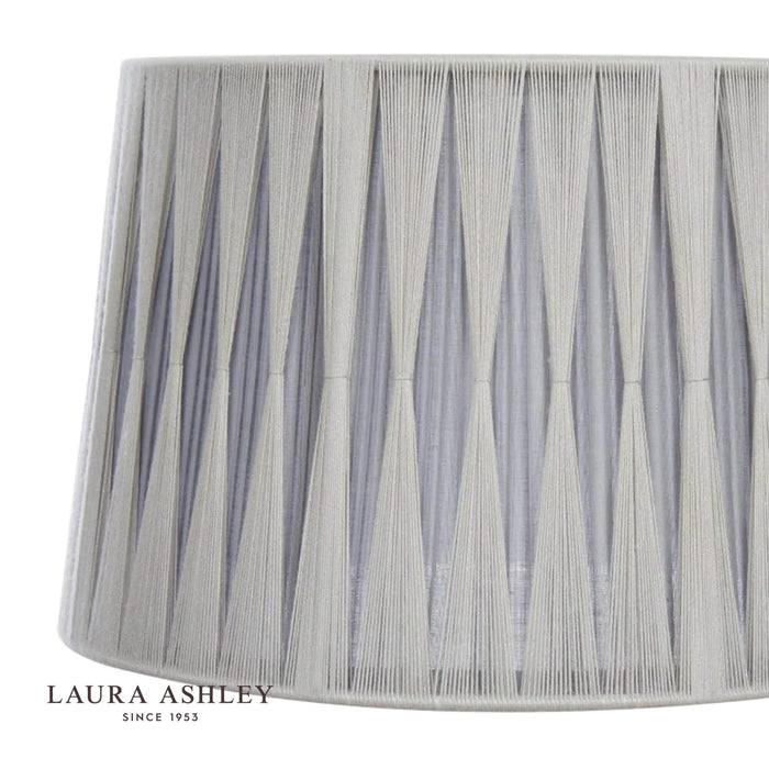 Laura Ashley Gathered Pleat Cotton Shade Charcoal 35cm/14 inch