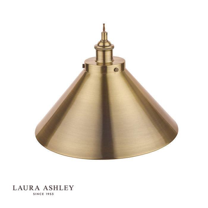 Laura Ashley Rufus Pendant Antique Brass
