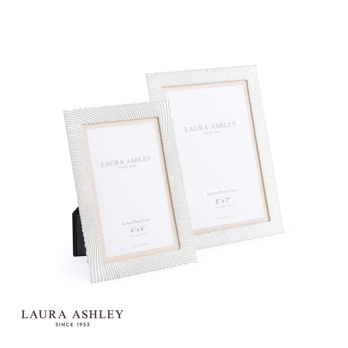 Laura Ashley Sealand Photo Frame Polished Silver 4x6 Inch