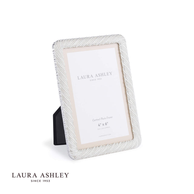 Laura Ashley Cartmel Photo Frame Polished Silver 4x6 inch