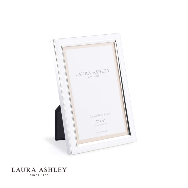 Laura Ashley Steynton Photo Frame Polished Silver 4x6 Inch