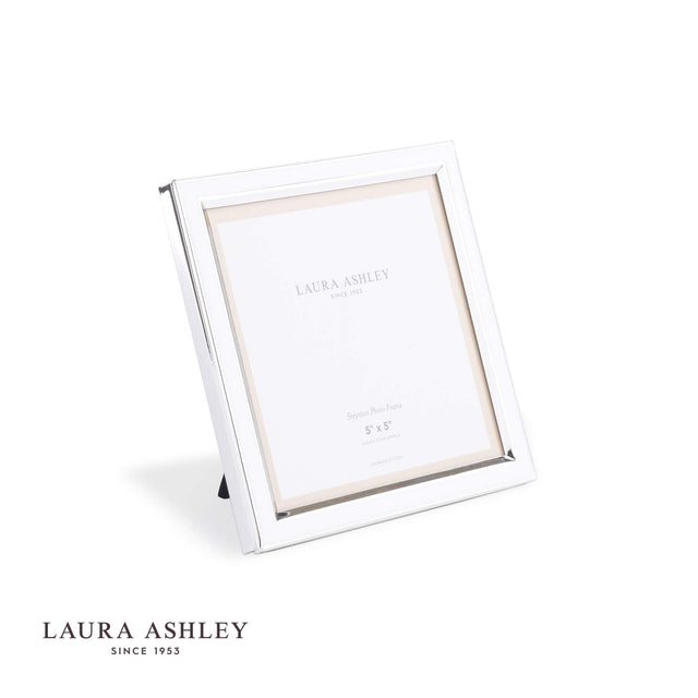 Laura Ashley Steynton Photo Frame Polished Silver 5x5 Inch