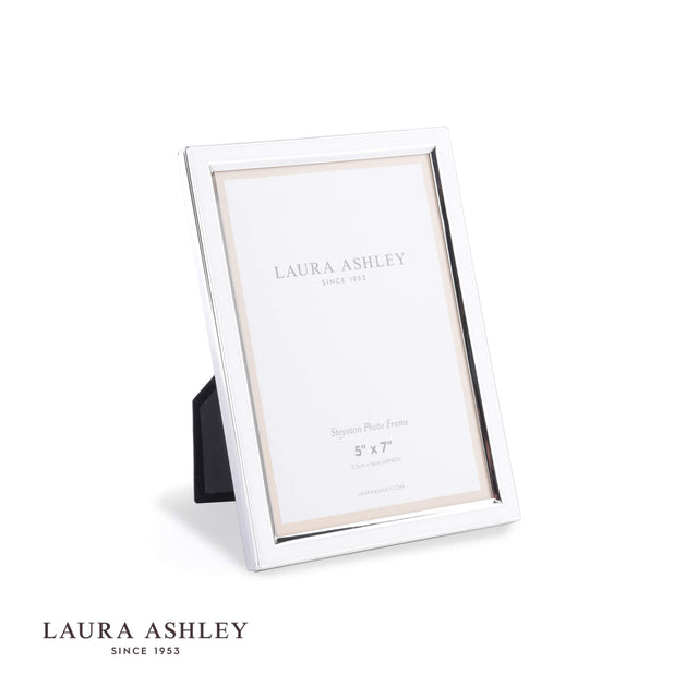 Laura Ashley Steynton Photo Frame Polished Silver 5x7 Inch