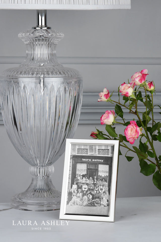 Laura Ashley Neyland Photo Frame Polished Silver 4x6 Inch