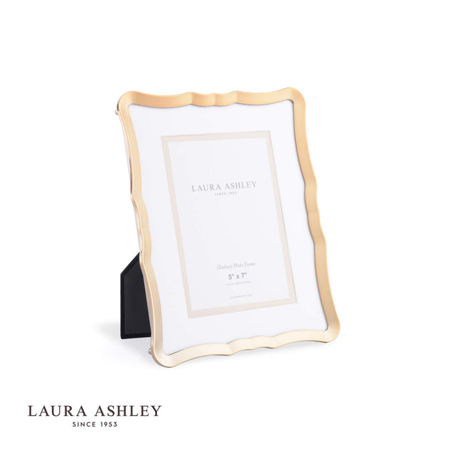 Laura Ashley Glasbury Photo Frame Polished Gold 5x7 inch
