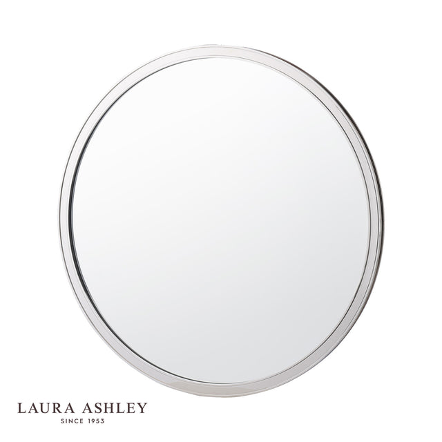 Laura Ashley Harrington Mirror Polished Nickel 60 X 60cm