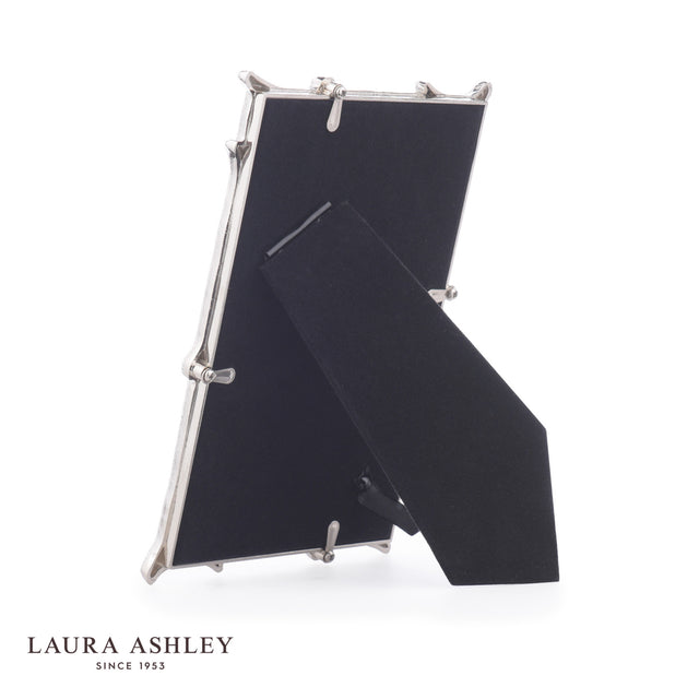 Laura Ashley Emmett Photo Frame Polished Nickel 4x6 Inch