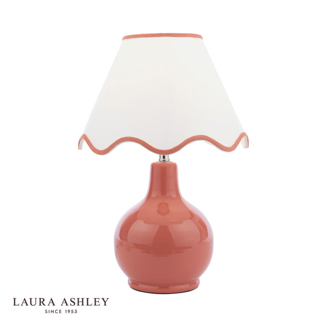 Laura Ashley Bramhope Table Lamp Terracotta With Shade
