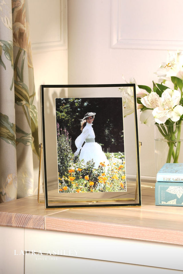 Laura Ashley Moira Photo Frame Polished Gold and Glass
