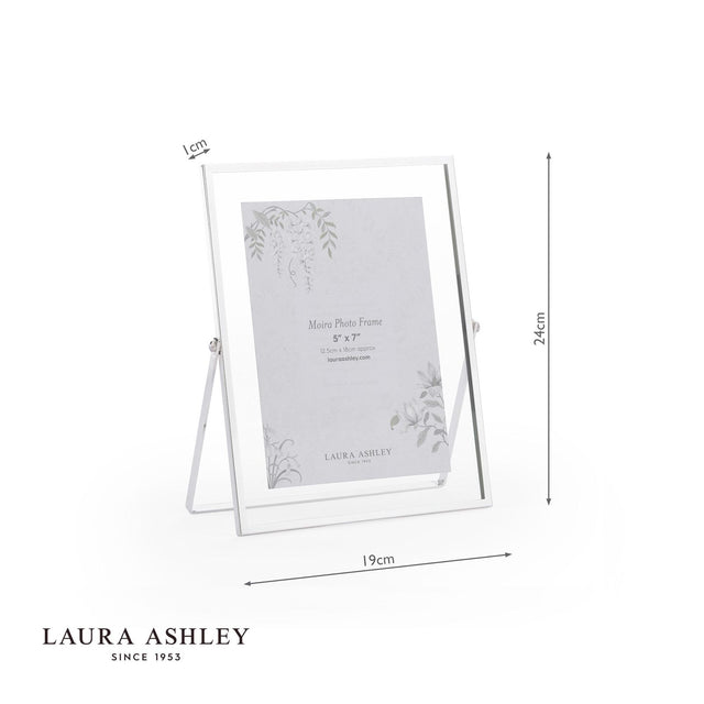 Laura Ashley Moira Photo Frame Polished Silver and Glass