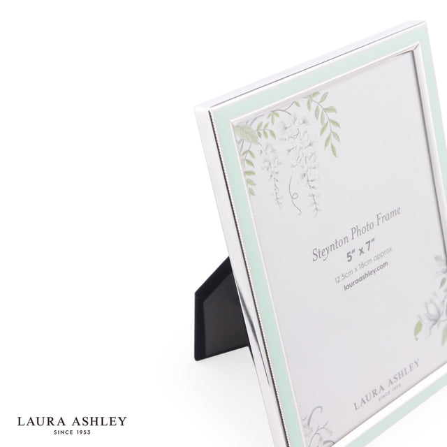 Laura Ashley Steynton Photo Frame Silver Plated with Pale Blue Frame 5