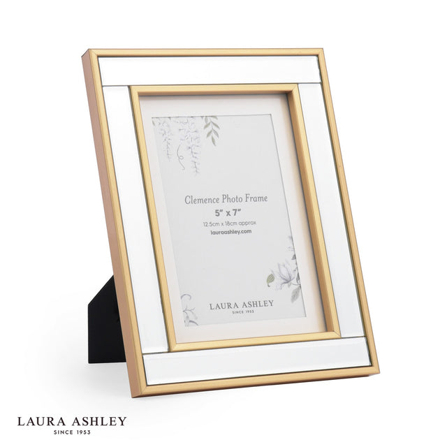 Laura Ashley Clemence Photo Frame Mirror and Gold Leaf