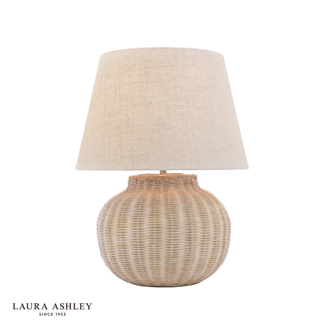 Laura Ashley Fernhill Table Lamp Matt Cream With Shade