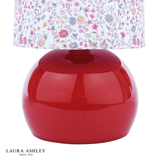 Laura Ashley Knowlton Table Lamp Pink Crackle Glaze With Shade