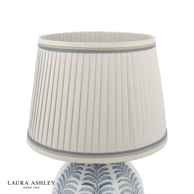 Laura Ashley Stannard Table Lamp Blue Ceramic With Shade