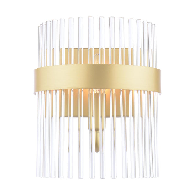 Laura Ashley Alexa Wall Light Glass and Matt Antique Brass